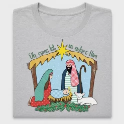 Nativity Scene Adore Him DTF Transfer