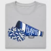 Tigers Cheerleader Megaphone DTF Transfer