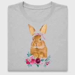 Floral Easter Bunny DTF Transfer