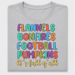 Fall Y'all Bonfires Football Pumpkins DTF Transfer