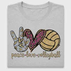 Peace Love Volleyball DTF Transfer