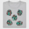 Cowhide Leopard Turquoise Patches DTF Transfer