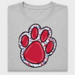 Patriotic Paw Print DTF Transfer