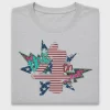 Patriotic Cactus USA Map DTF Transfer