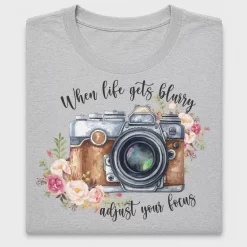 Watercolor Camera Floral DTF Transfer