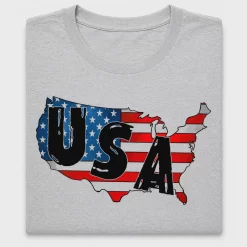 USA Map Patriotic DTF Transfer