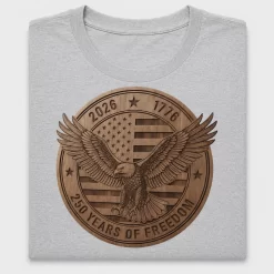 250 Years Freedom Patriotic DTF Transfer