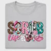 Scrub Life DTF Transfer Design