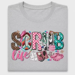 Scrub Life DTF Transfer Design