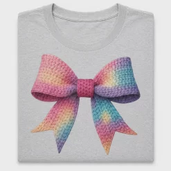 Watercolor Crochet Bow DTF Transfer