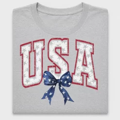 Patriotic USA Bow DTF Transfer