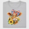 Patriotic Highland Calf DTF Transfer