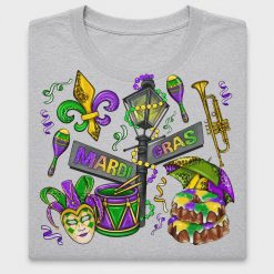 Mardi Gras Y'all DTF Transfer