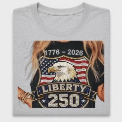 Liberty 250 Eagle Rhinestone DTF Transfer