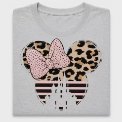 Leopard Print Minnie Bow DTF Transfer