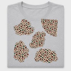 Christmas Leopard Print Patches DTF Transfer