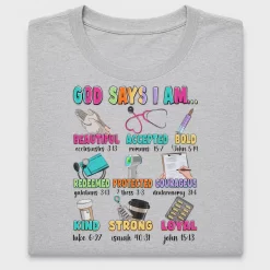 God Says I Am Affirmation DTF Transfer