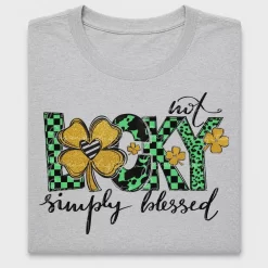 Lucky Simply Blessed St Patrick's Day DTF Transfer