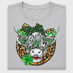 St. Patrick's Day Highland Cow DTF Transfer