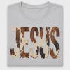 Brushstroke Jesus Cow Print DTF Transfer