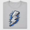 Volleyball Lightning Bolt DTF Transfer