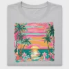 Aloha Sunset Beach Palm DTF Transfer