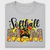 Softball Mom Messy Bun DTF Transfer