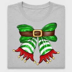 Elf Coquette Christmas Bow DTF Transfer
