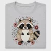 Boho Raccoon Floral DTF Transfer