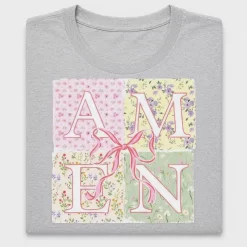Floral Amen Bow DTF Transfer