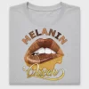 Melanin Queen Glitter DTF Transfer