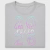 Neon Hello 2026 DTF Transfer