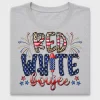 Red White Boujee Fourth of July DTF Transfer