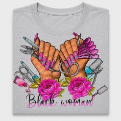 Black Woman Nails DTF Transfer