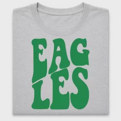 Groovy Eagles Stacked Letters DTF Transfer