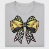 Softball Checkered Bow DTF Transfer