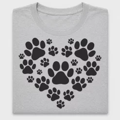 Dog Mom Paw Print Heart DTF Transfer