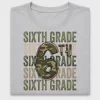 Sixth Grade Camo Number 6 DTF Transfer