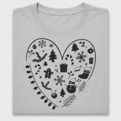 Christmas Heart DTF Transfer