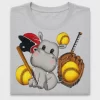 Softball Hippo DTF Transfer