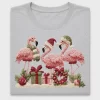 Retro Christmas Flamingo DTF Transfer