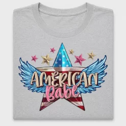 American Babe Patriotic DTF Transfer