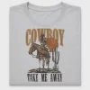 Retro Cowboy Take Me Away DTF Transfer