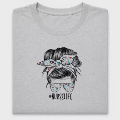 Nurse Life Messy Bun DTF Transfer