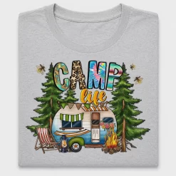 Camp Life DTF Transfer Design