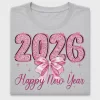 Glitter Happy New Year 2026 DTF Transfer