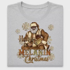 Melanin Christmas Santa DTF Transfer