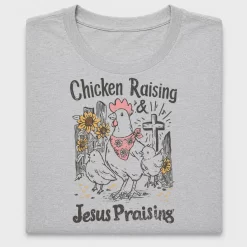 Chicken Raising Jesus Praising DTF Transfer