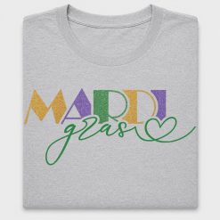 Mardi Gras Glitter DTF Transfer