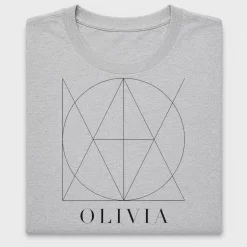 Minimalist Geometric Name DTF Transfer